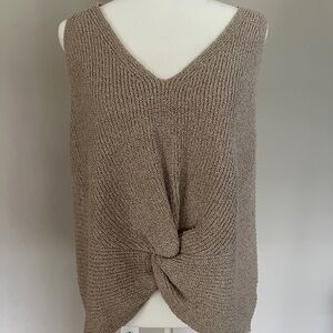 Thread Essential, Evereve, Beige Knit Top